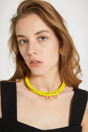 Bunte Patou Glasperlenkette