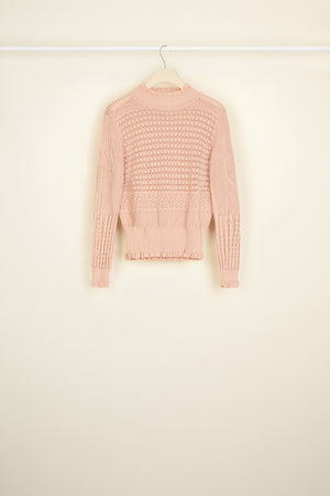 Maglione in crochet in cotone bio