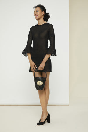 Robe courte en crochet bio