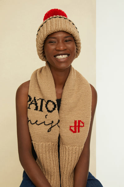 Louis Vuitton Womens Knit & Fur Scarf