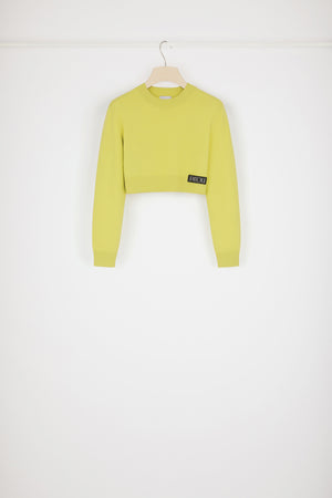 Pull court en laine et cachemire