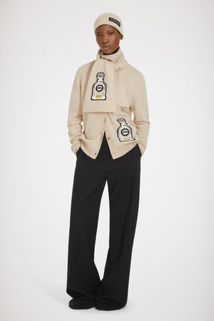Fragrance wool cardigan