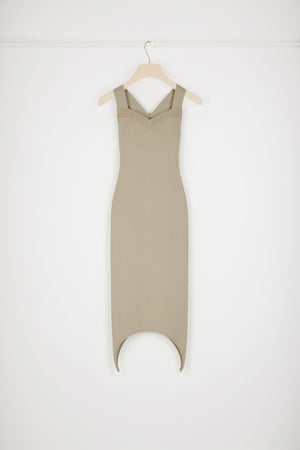 Strickkleid aus Wollmix mit rundem Saum