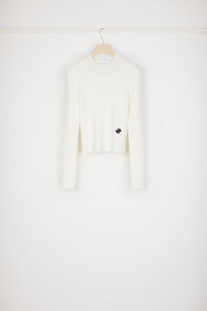 Signature rib jumper in Merino wool