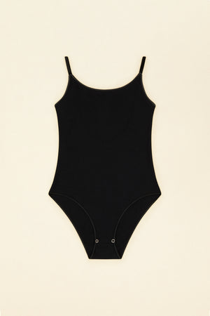 Ribbed bodysuit in organic cotton