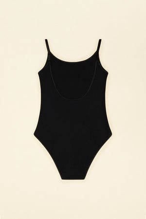 Ribbed bodysuit in organic cotton