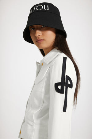 Denim-Jacke aus Bio-Baumwolle mit Logostickerei