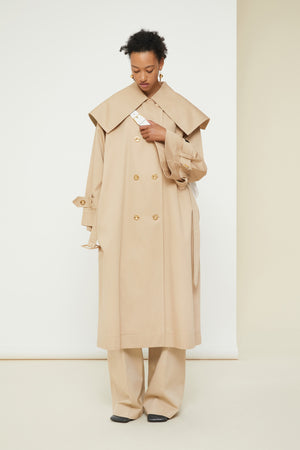 Signature trenchcoat in organic cotton