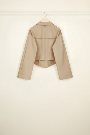 Parka corto con cappuccio rimovibile