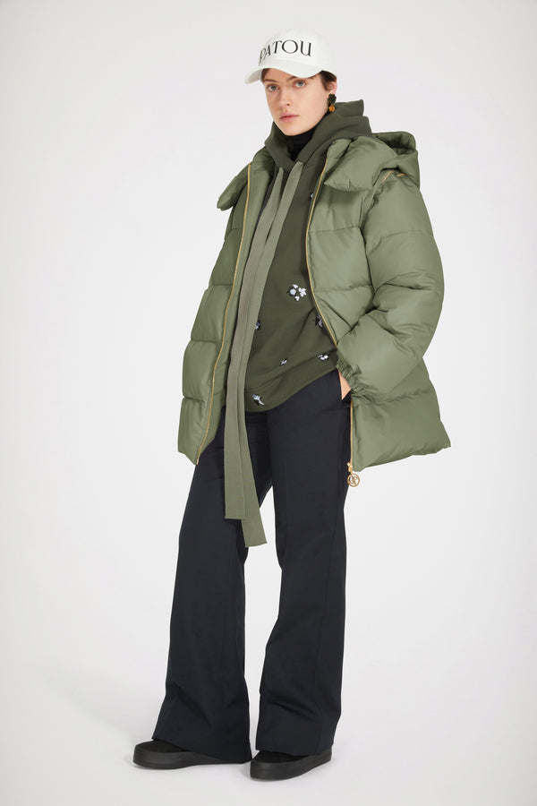 Patou - Puffer coat with detachable sleeves in recycled polyester