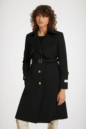 Trench coat in organic cotton gabardine