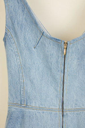 Midi-Jeanskleid