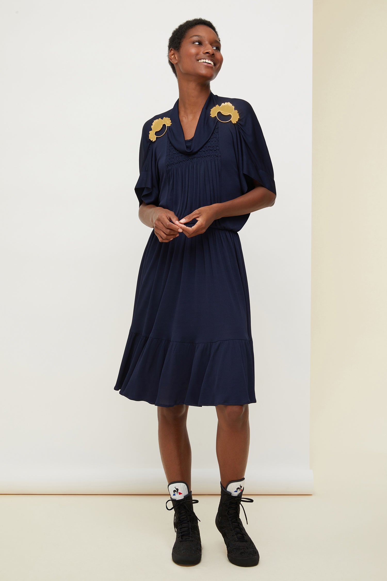 Patou | Jersey smock dress - Sapphire Blue Patou | Jersey smock dress - Sapphire Blue
