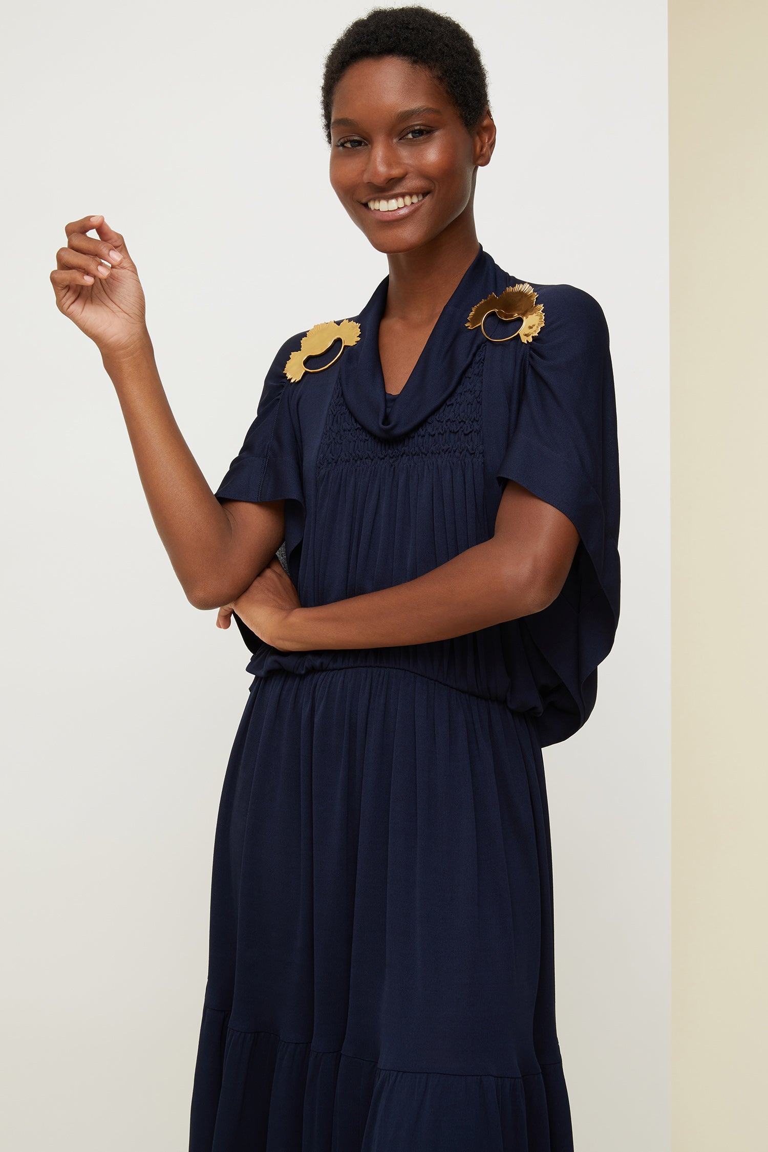 Patou | Jersey smock dress - Sapphire Blue Patou | Jersey smock dress - Sapphire Blue