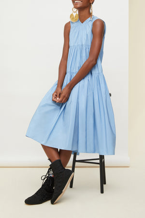 Robe maxi à volants