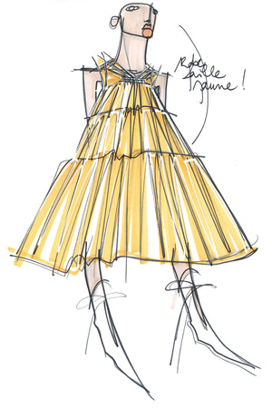 Robe maxi à volants