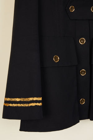 Embroidered cotton safari jacket