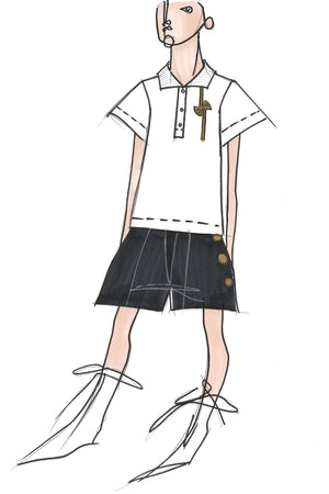 Logo cotton polo shirt