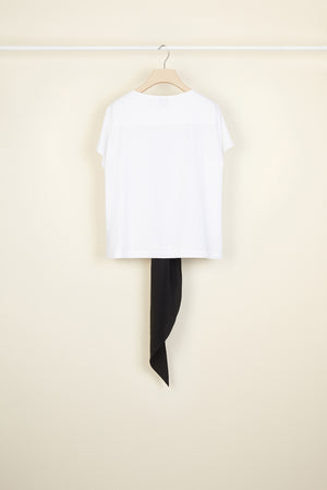 T-shirt en coton à noeud