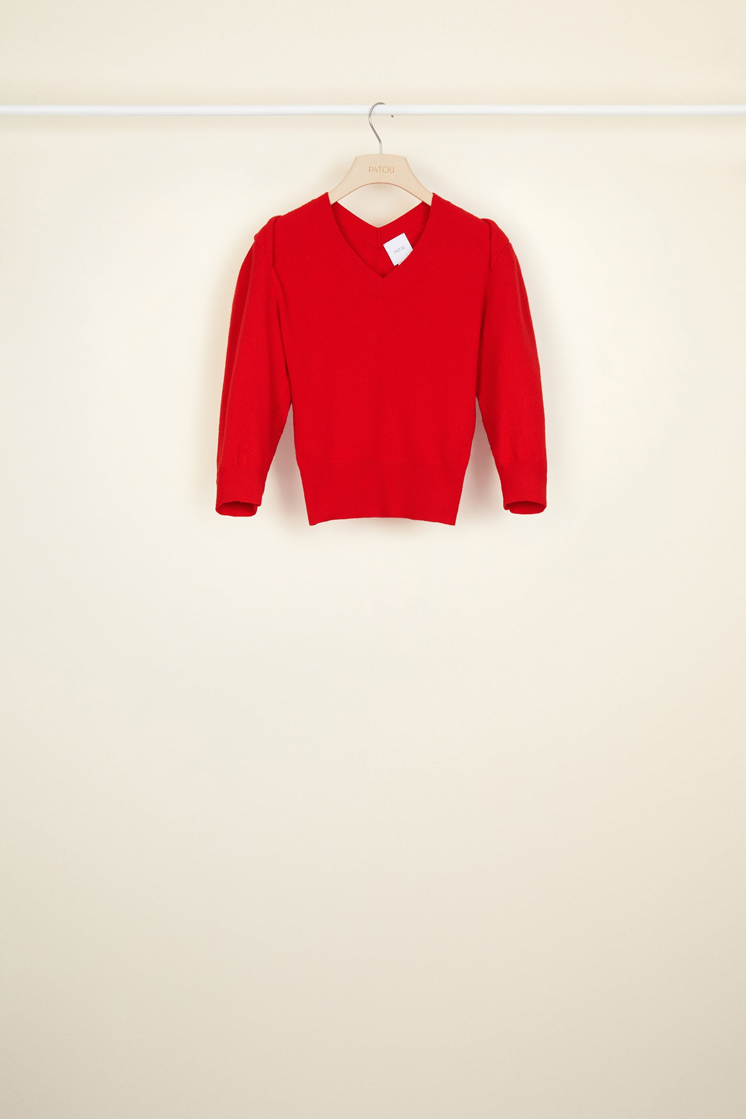 Patou | Twist collar wool jumper - Poppy 