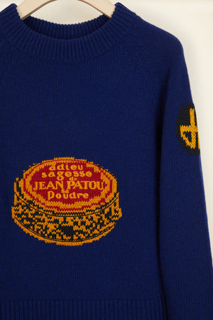 Maglia in jacquard ricamato