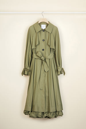 Trench Coat aus Baumwoll-Gabardine