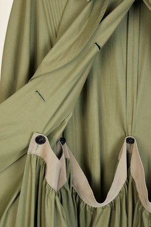 Trench Coat aus Baumwoll-Gabardine