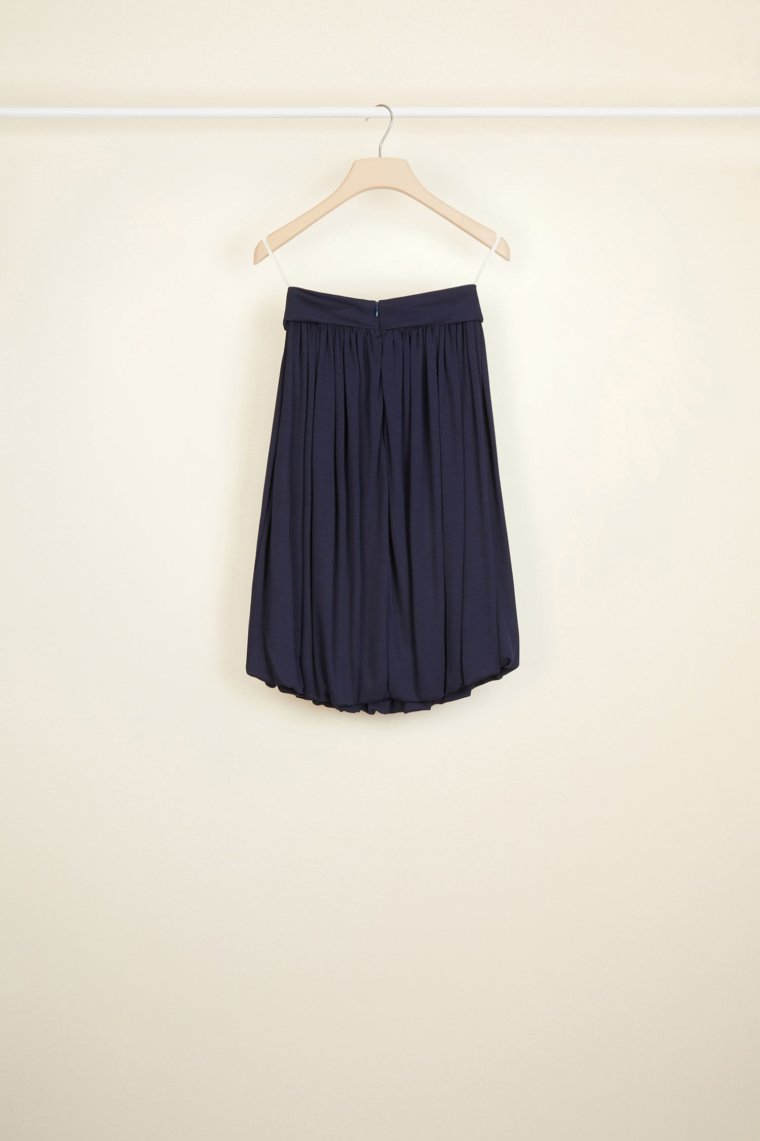 Patou - Twisted waist bubble skirt - Sapphire Blue - A bubble with a twist!Sapphire blue bubble skirt. Cut-out twisted waist. Zip fastening at the back. Pockets at the sides.
