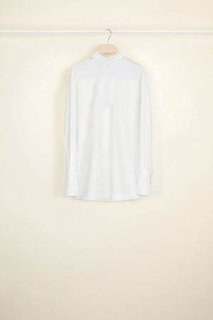 Guipure cut-out cotton top
