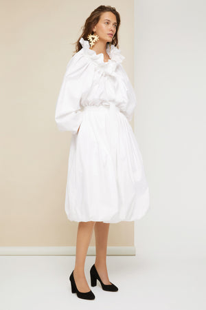 Cotton bubble skirt