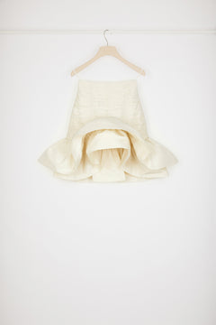 Bloom mini skirt in recycled faille