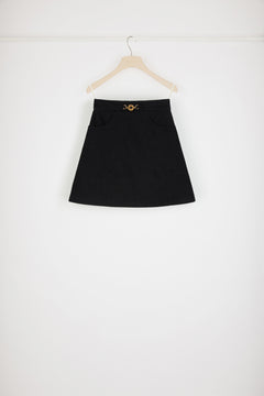 A-line mini skirt in organic denim