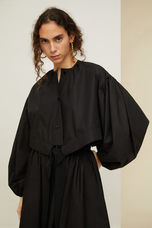 Haut court volumineux en coton bio