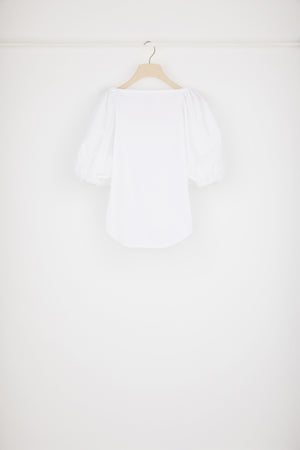 Top con coulisse in cotone bio