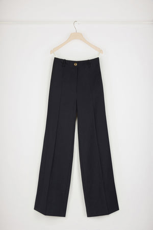 Iconic long trousers in virgin wool