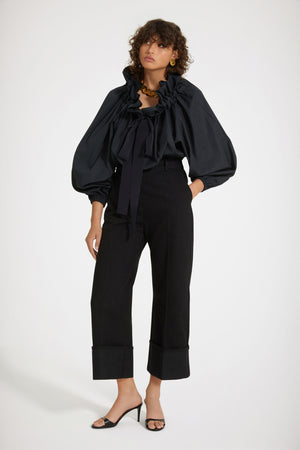 Pantalon iconique en denim bio à revers