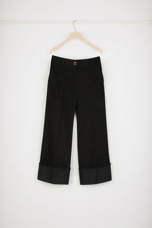 Pantalon iconique en denim bio à revers