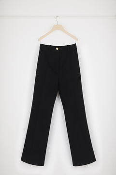 Flared trousers in responsible wool and cashmere