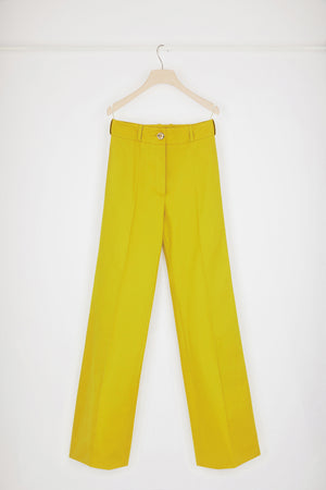 Flared trousers in organic cotton