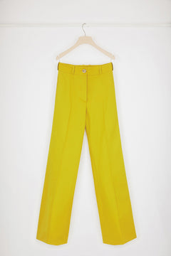 Flared trousers in organic cotton