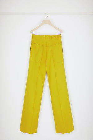 Flared trousers in organic cotton
