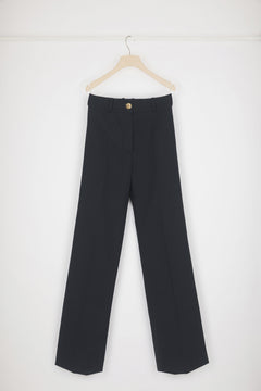 Flared trousers in organic cotton