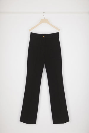 Pantalone svasato in denim bio