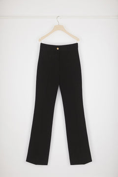 Tailored flared trousers in organic denim