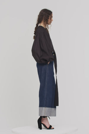 Haut court volumineux en coton bio