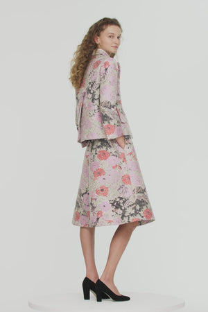 Giacca boxy in jacquard