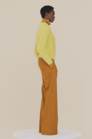 Jacquard jumper in mohair and alpaca