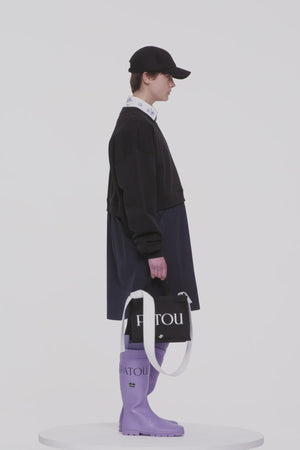 Signature organic cotton shirt with embroidered collar